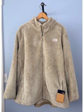 NWT The North Face Plus Size Womens 3X Osito Fleece Jacket Flax Bleach Sand